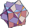 Three interpenetrating cubes